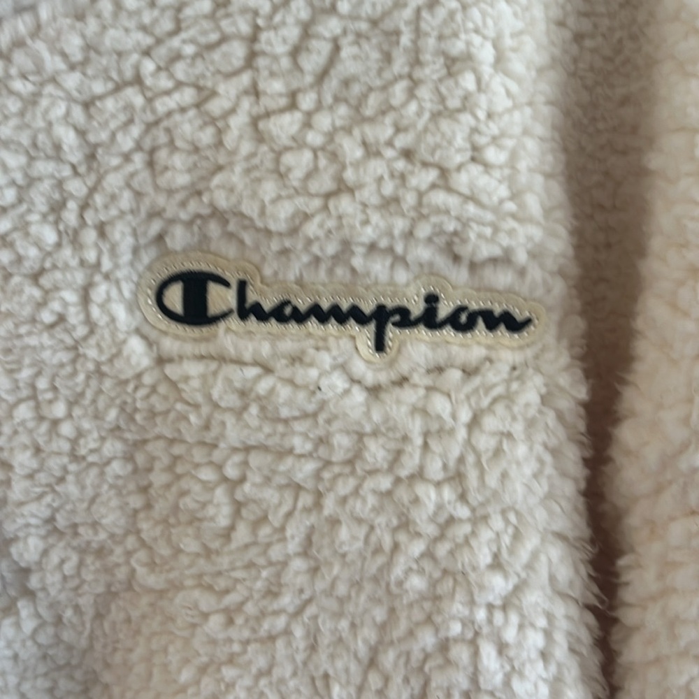 Champion Cream Sherpa Pullover - Picture 2 of 5
